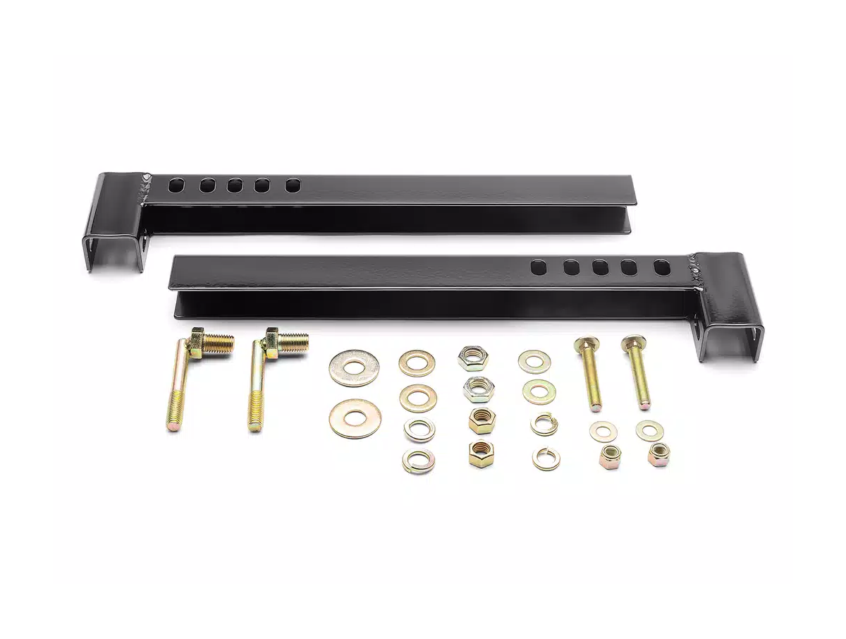 Headache Rack Mount Kit - Toolbox 21" No Drill – 2002-2018 1500 / 2002-2026 2500 +2 more, 21" Tool Box Bracket Kit (Black)