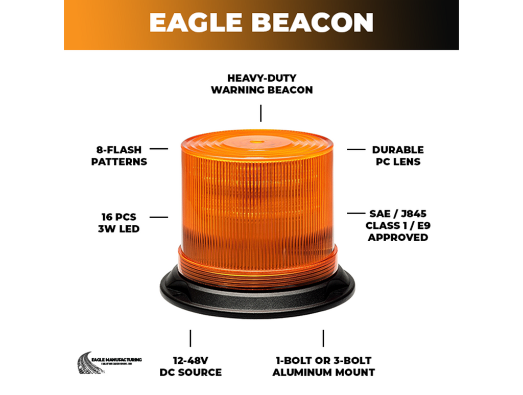 Beacon LED Warning Light – Permanent Mount