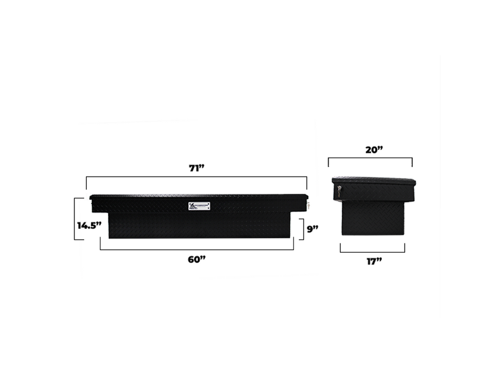 Crossover Truck Tool Box – Matte Black
