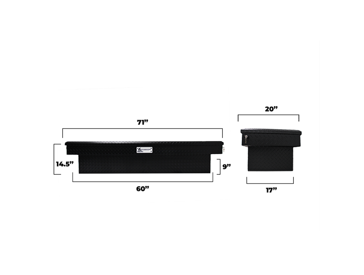 Crossover Truck Tool Box – Matte Black