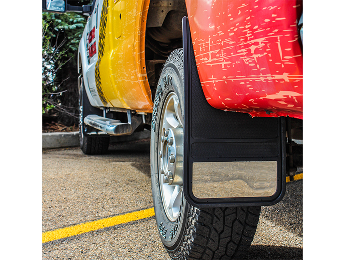 Mud Flaps – Moon Cut (Stainless Insert)