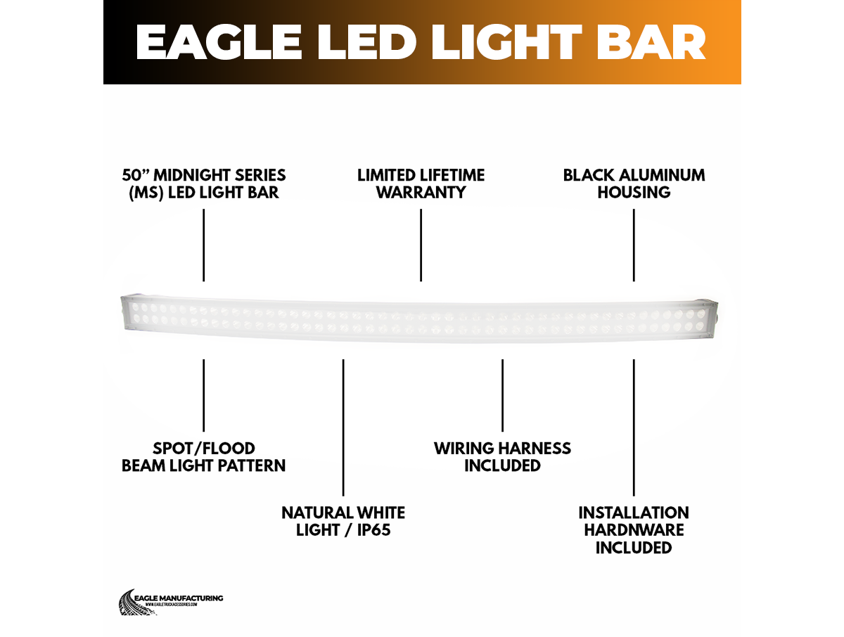 MS LED Light Bar – 50" inch Curved