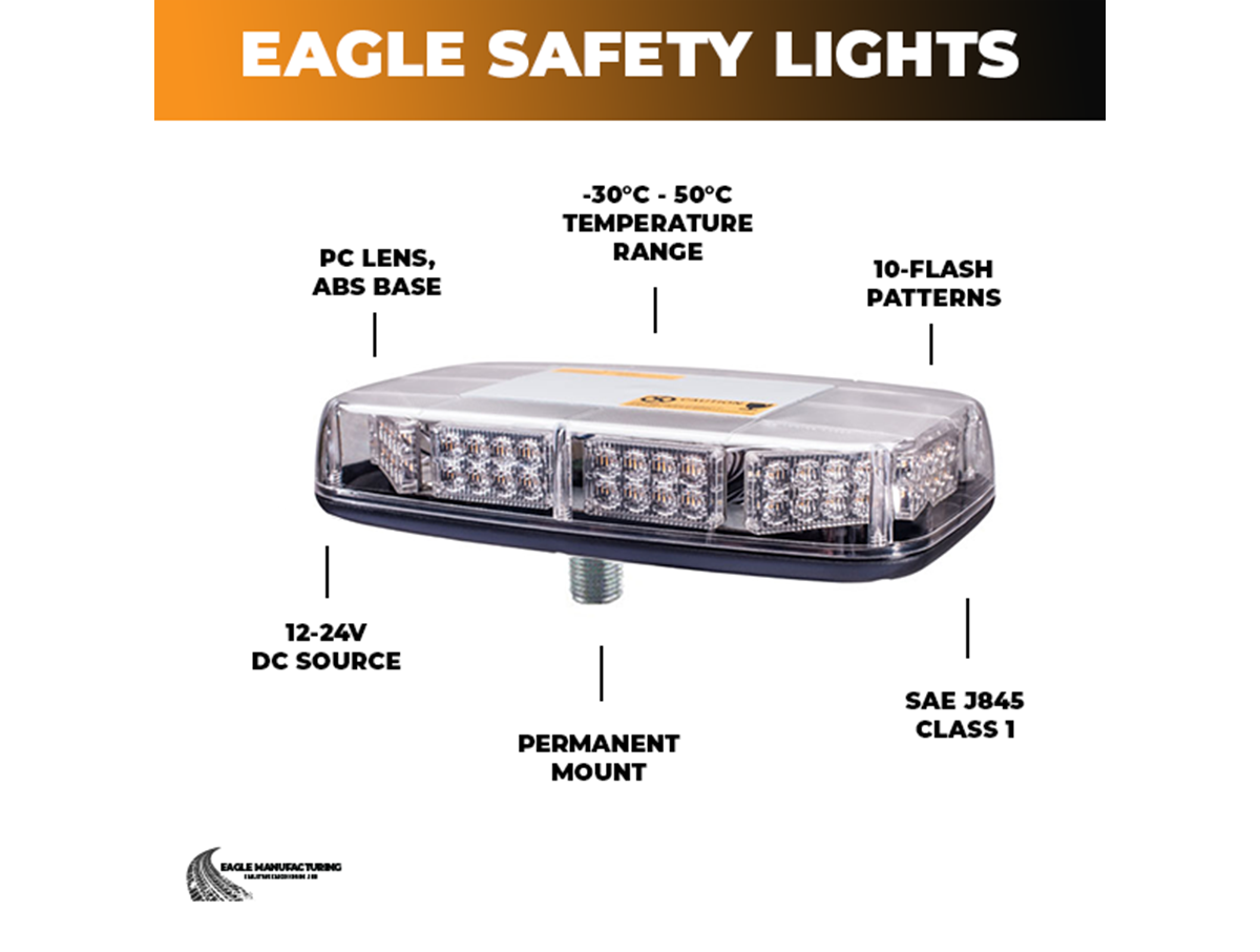 Safety Warning LED Light Bar – Permanent Mount