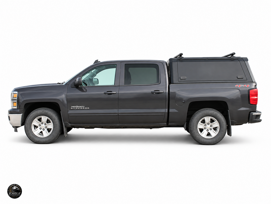 Outdoorsman Canopy – 2014-2026 Silverado 1500 / 2019 Silverado 1500 Legacy, 5'8" Box, Solid Side Doors