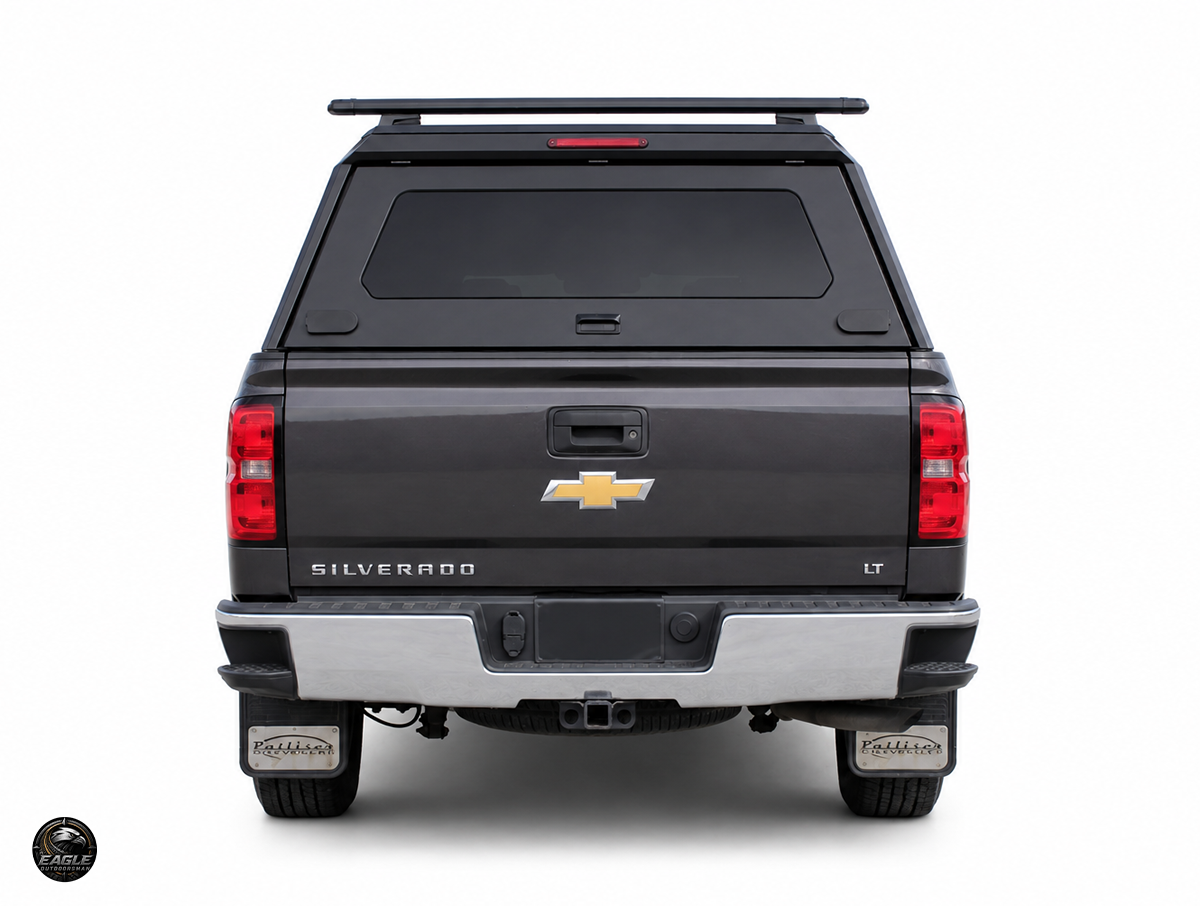Outdoorsman Canopy – 2014-2026 Silverado 1500 / 2019 Silverado 1500 Legacy, 5'8" Box, Solid Side Doors