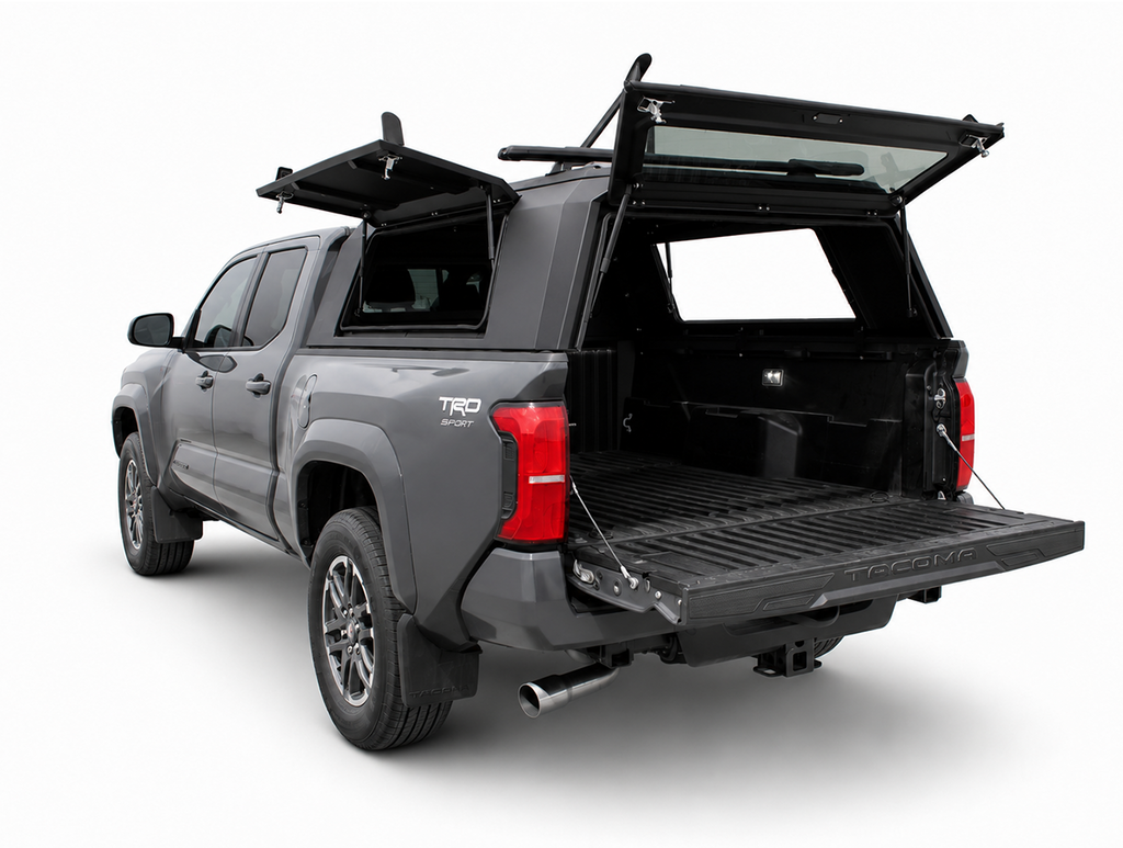 Outdoorsman Canopy – 2016-2027 Tacoma, 6'0" Box, w/o Trail Special Edition Package, Solid Side Doors