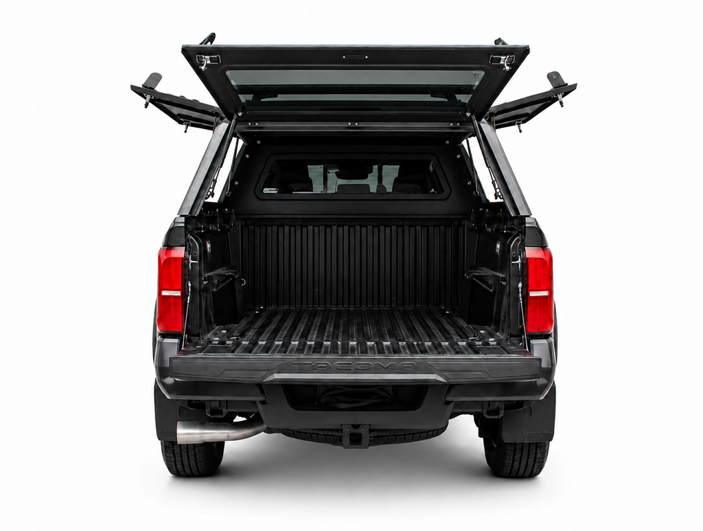 Outdoorsman Canopy – 2016-2027 Tacoma, 6'0" Box, w/o Trail Special Edition Package, Solid Side Doors