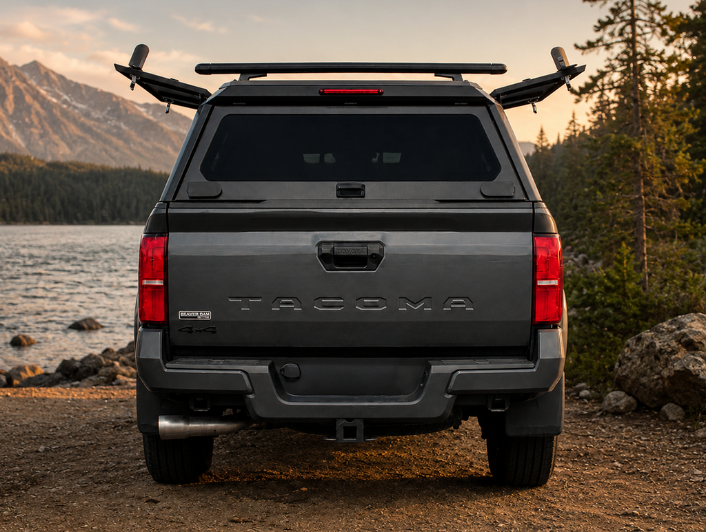 Outdoorsman Canopy – 2016-2027 Tacoma, 6'0" Box, w/o Trail Special Edition Package, Solid Side Doors
