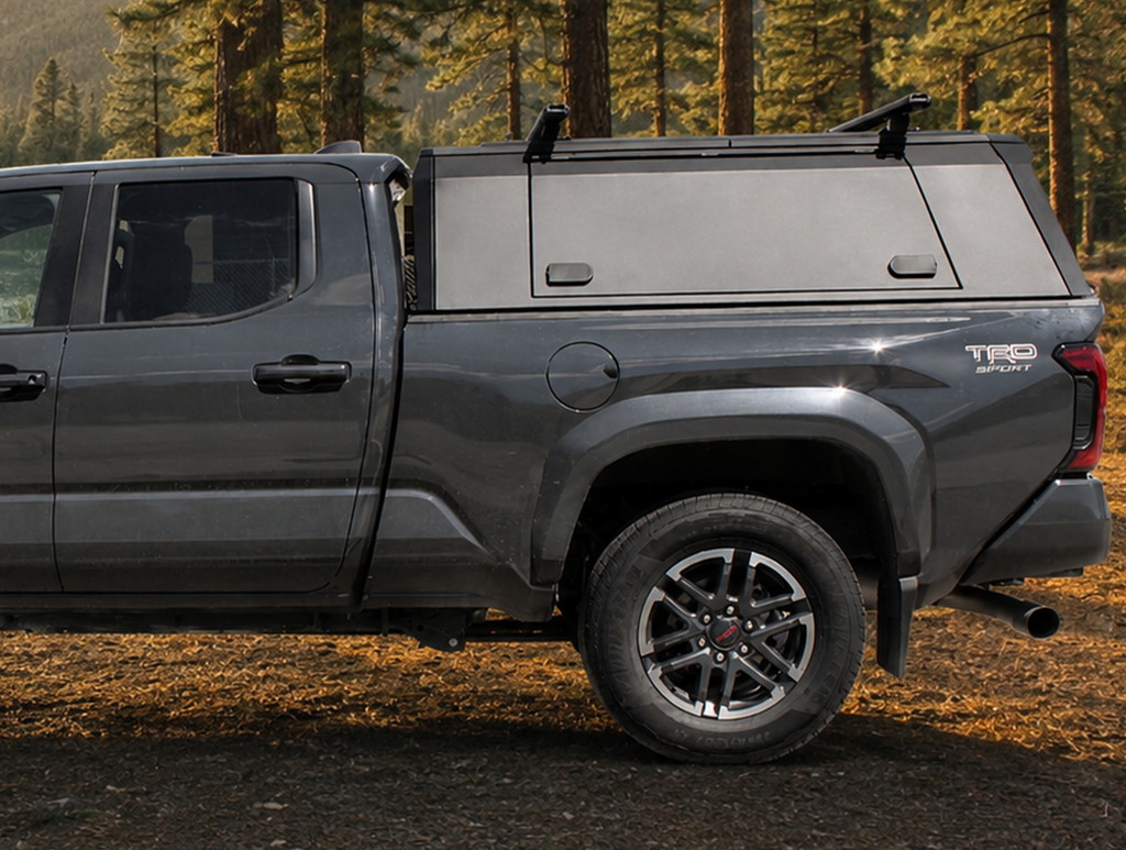 Outdoorsman Canopy – 2016-2027 Tacoma, 6'0" Box, w/o Trail Special Edition Package, Solid Side Doors