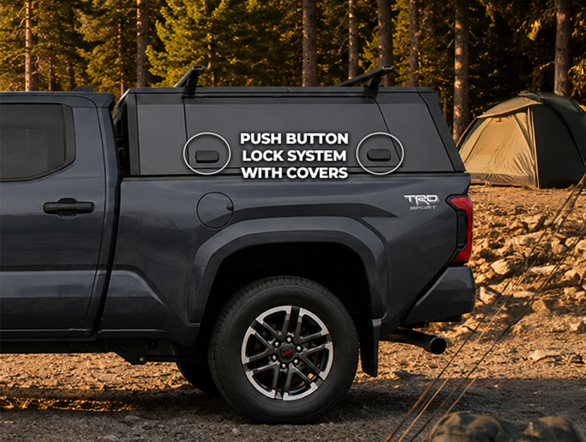 Outdoorsman Canopy – 2016-2027 Tacoma, 6'0" Box, w/o Trail Special Edition Package, Solid Side Doors