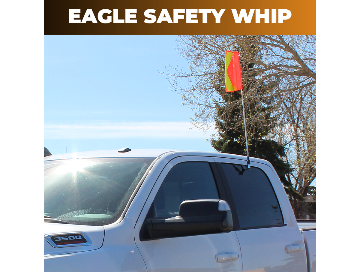 Safety Warning Whip – 3' ft Window Mount