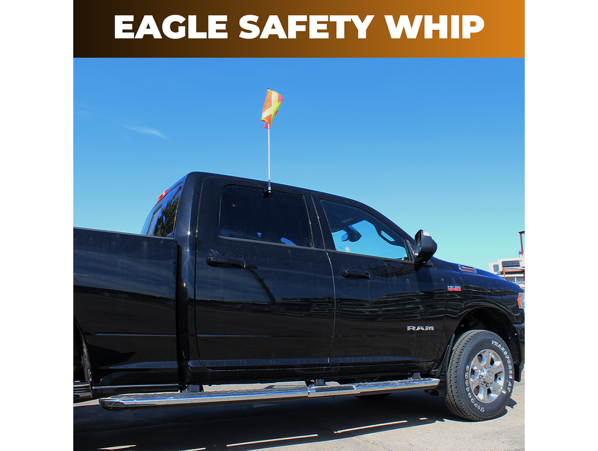 Safety Warning Whip – 3' ft Window Mount