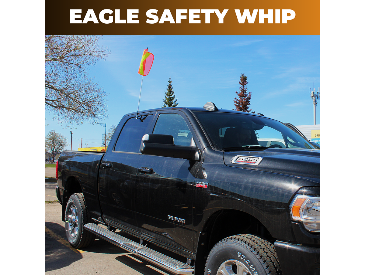 Safety Warning Whip – 3' ft Window Mount