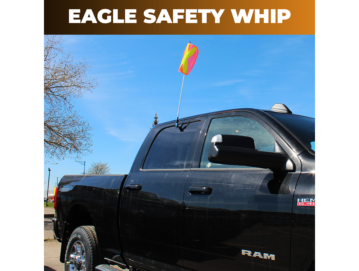 Safety Warning Whip – 3' ft Window Mount