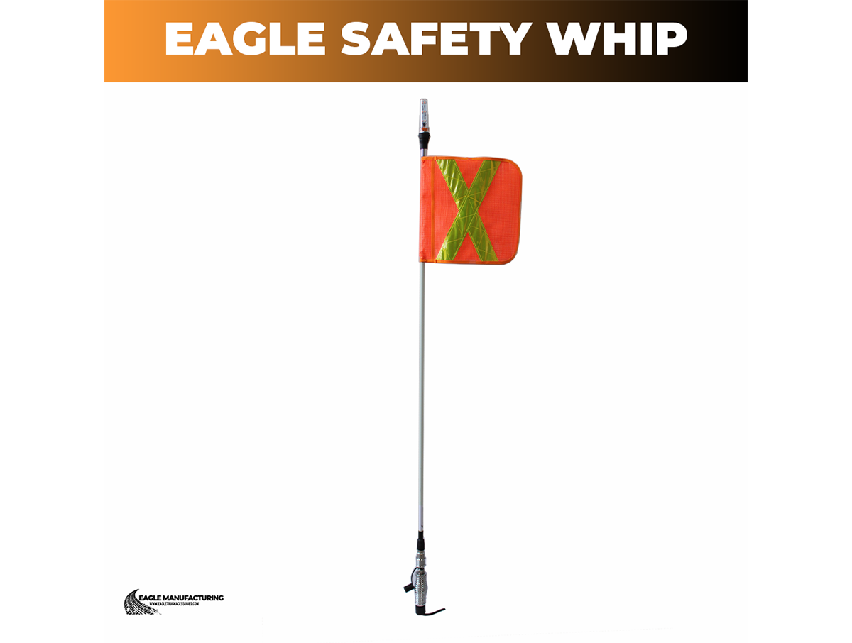 G2 Safety Warning Whip – 5' ft Quick-Disconnect (Amber LED)