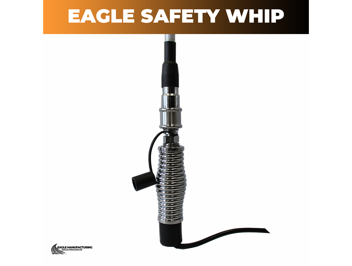 G2 Safety Warning Whip – 5' ft Quick-Disconnect (Amber LED)