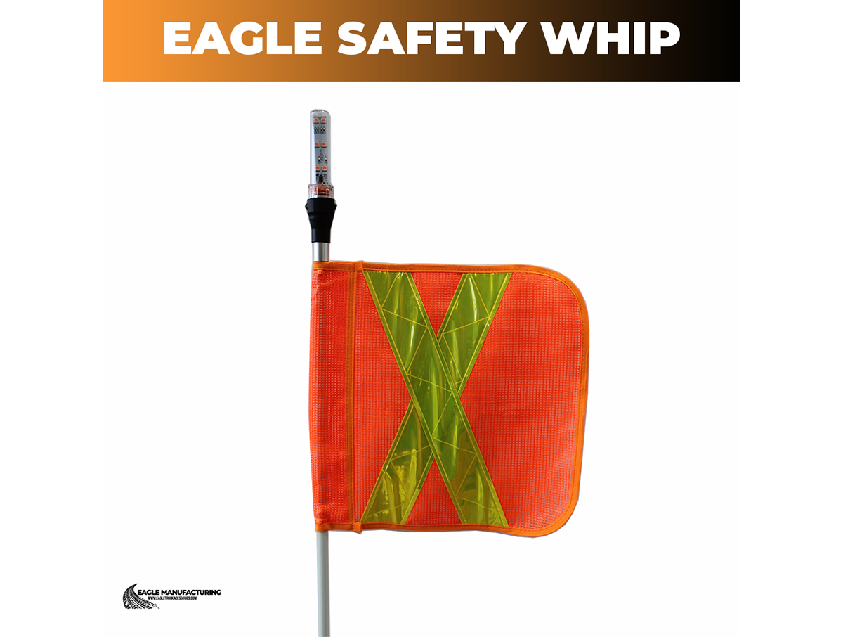 G2 Safety Warning Whip – 5' ft Quick-Disconnect (Amber LED)