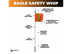 G2 Safety Warning Whip – 5' ft Standard Threaded Connector (White LED)