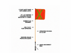 360° LED Safety Warning Whip – 5' ft Quick-Disconnect