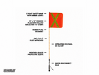 360° LED Safety Warning Whip – 5' ft Quick-Disconnect