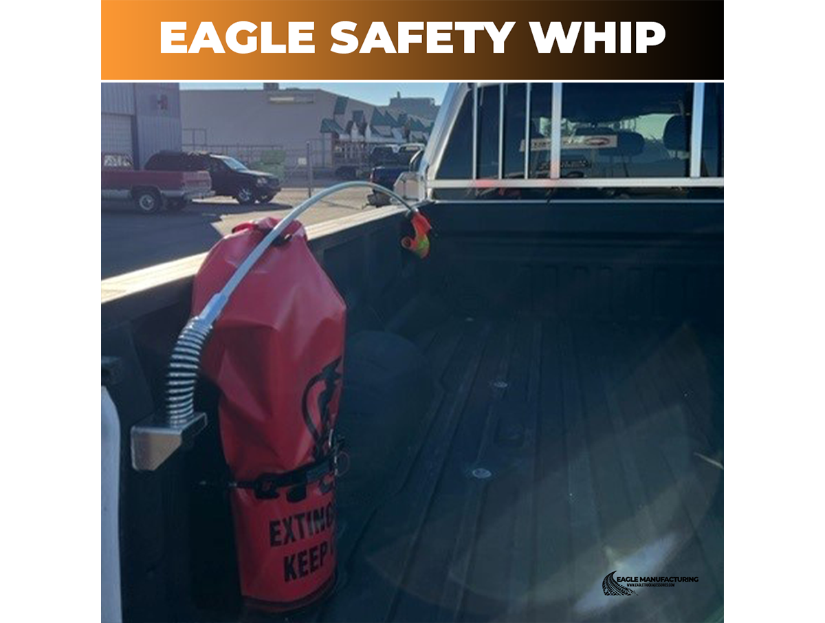 Safety Warning Whip – 8' ft Standard Threaded Connector (Amber LED)