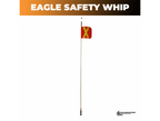 Safety Warning Whip – 8' ft Standard Threaded Connector (White LED)
