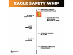 G2 Safety Warning Whip – 8' ft Standard Threaded Connector (White LED)