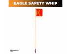 360° LED Safety Warning Whip – 8' ft Standard Threaded Connector