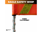 360° LED Safety Warning Whip – 8' ft Standard Threaded Connector