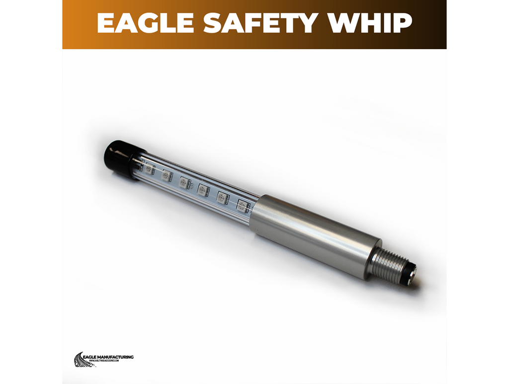 Replaceable Safety Whip LED Light – 6 Amber LED (Flashing)