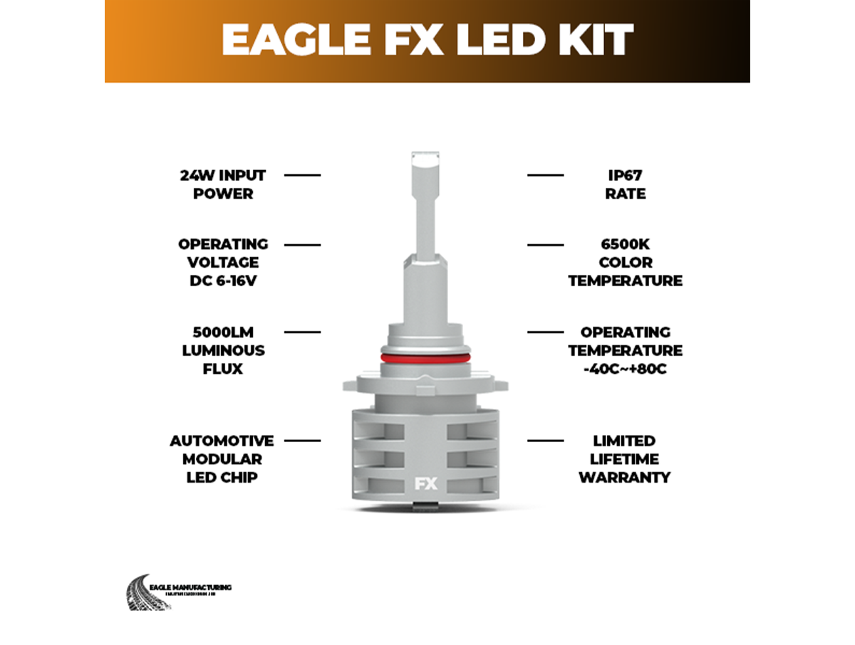 FX LED Light Kit – w/ Decoders, 9005, 9012, H10