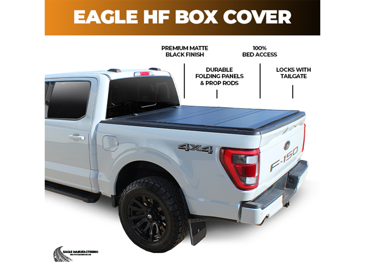 HF LP Hard Folding Tonneau Cover – 2009-2018 1500 / 2010-2026 2500 +2 more, 6'4" Box