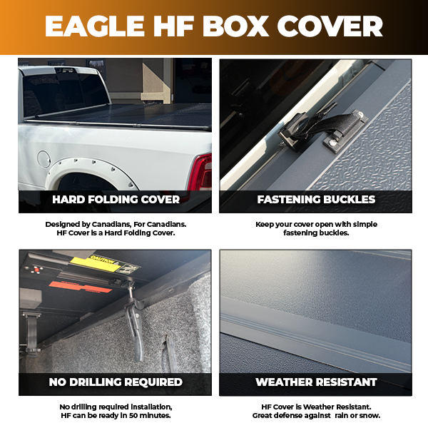 HF TM Hard Folding Tonneau Cover – 2009-2026 1500 / 2010-2026 2500 +2 more, 5'7" Box