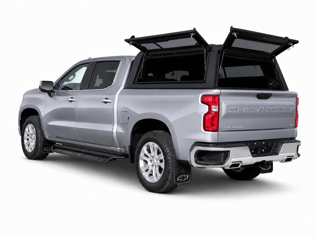 Outdoorsman Canopy – 2014-2026 Silverado 1500 / 2019 Silverado 1500 Legacy, 5'8" Box, Side Window Doors