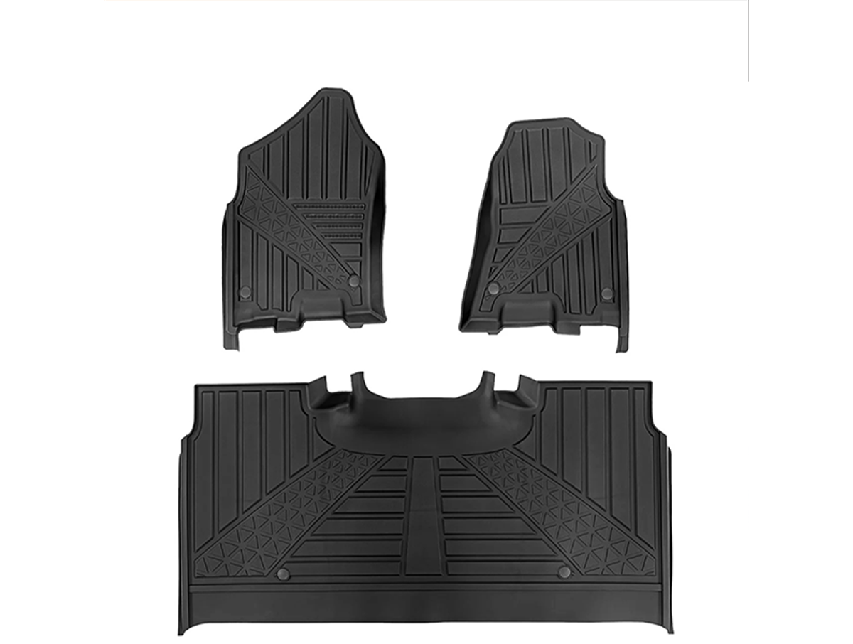 TPE Floor Liners – 2019-2024 1500, Crew Cab, Hemi V8 Engine, Front & Second Seat (3 Piece Set)