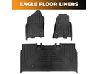 TPE Floor Liners – 2019-2024 1500, Crew Cab, Hemi V8 Engine, Front & Second Seat (3 Piece Set)