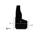 Kick Back Mud Flaps – 12" inch (Stainless Bolts)