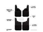 Kick Back Custom Fit Mud Flaps – 2020-2026 Sierra 2500 HD / 2020-2026 Sierra 3500 HD, 12" inch (Stainless Bolts)