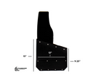 Kick Back Mud Flaps – 13" inch (Black Bolts)