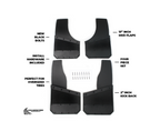 Kick Back Mud Flaps – 13" inch (Stainless Bolts)
