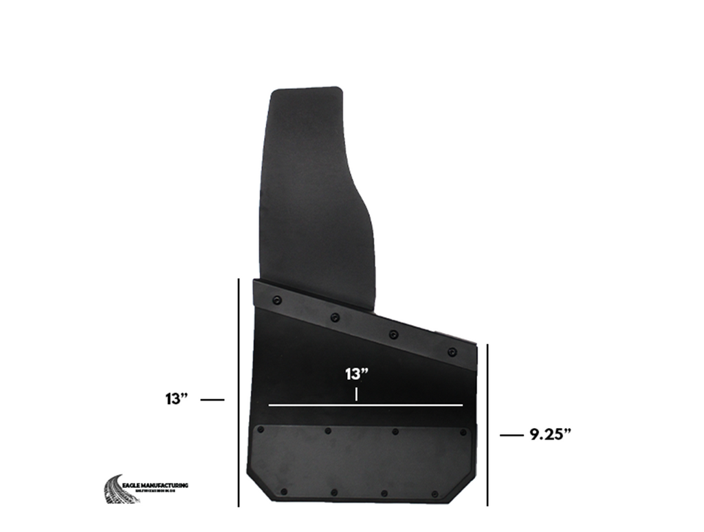 Kick Back Mud Flaps – 13" inch (Stainless Bolts)