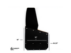 Kick Back Mud Flaps – 14" inch (Black Bolts)