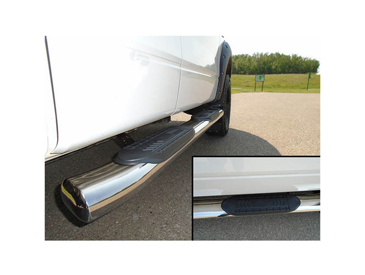 6" Polished Stainless Oval Side Bars – 1999-2016 SuperDuty F-250 / 1999-2016 SuperDuty F-350, Super Cab
