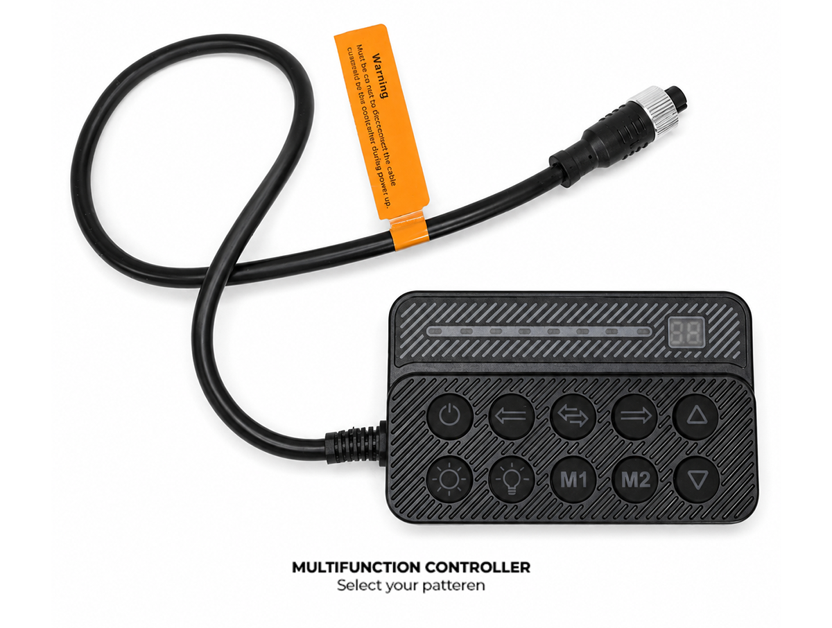 Replacement Multi-Switch Controller for 48-Inch Traffic Director Safety Light Bar (Controller ONLY) – Universal fit