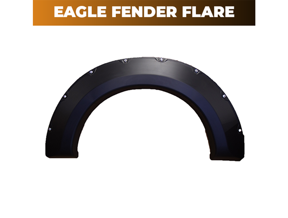 Injection Fender Flares – 2007-2013 Sierra 1500, 6'6" Box, Black (4 Piece Set)