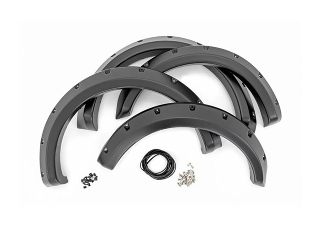 Injection Fender Flares – 2007-2013 Sierra 1500, 6'6" Box, Black (4 Piece Set)