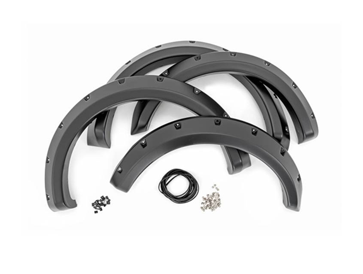 Injection Fender Flares – 2007-2013 Sierra 1500, 6'6" Box, Black (4 Piece Set)