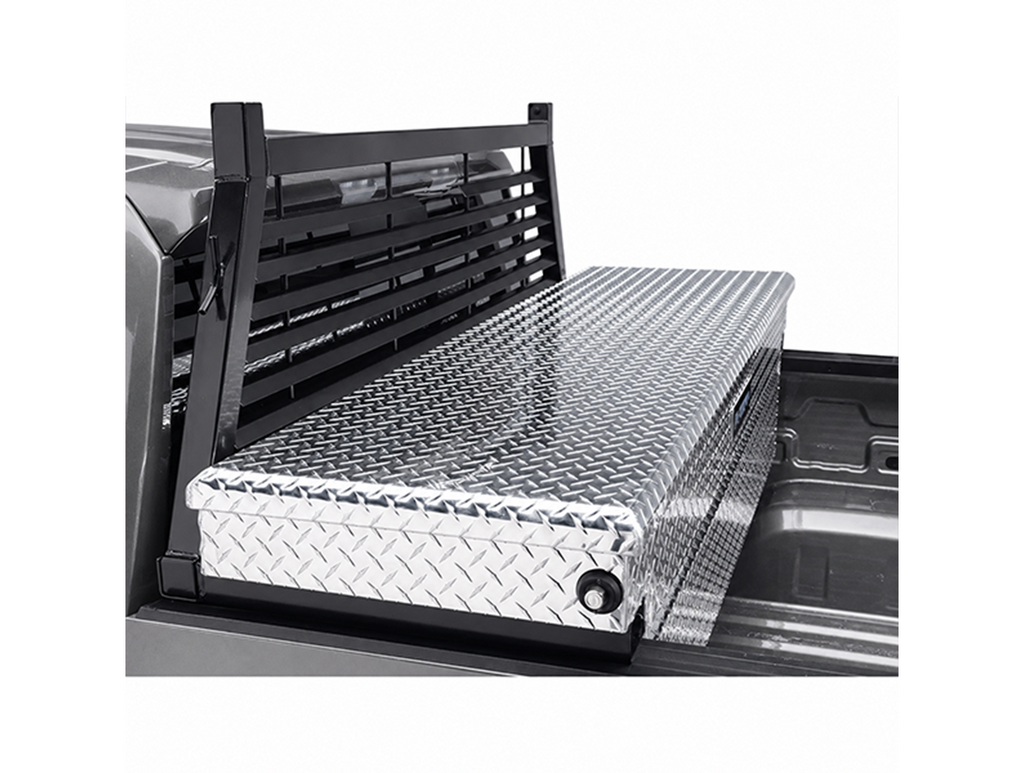 Headache Rack Mount Kit - Toolbox 21" No Drill – 2002-2018 1500 / 2002-2026 2500 +2 more, 21" Tool Box Bracket Kit (Black)