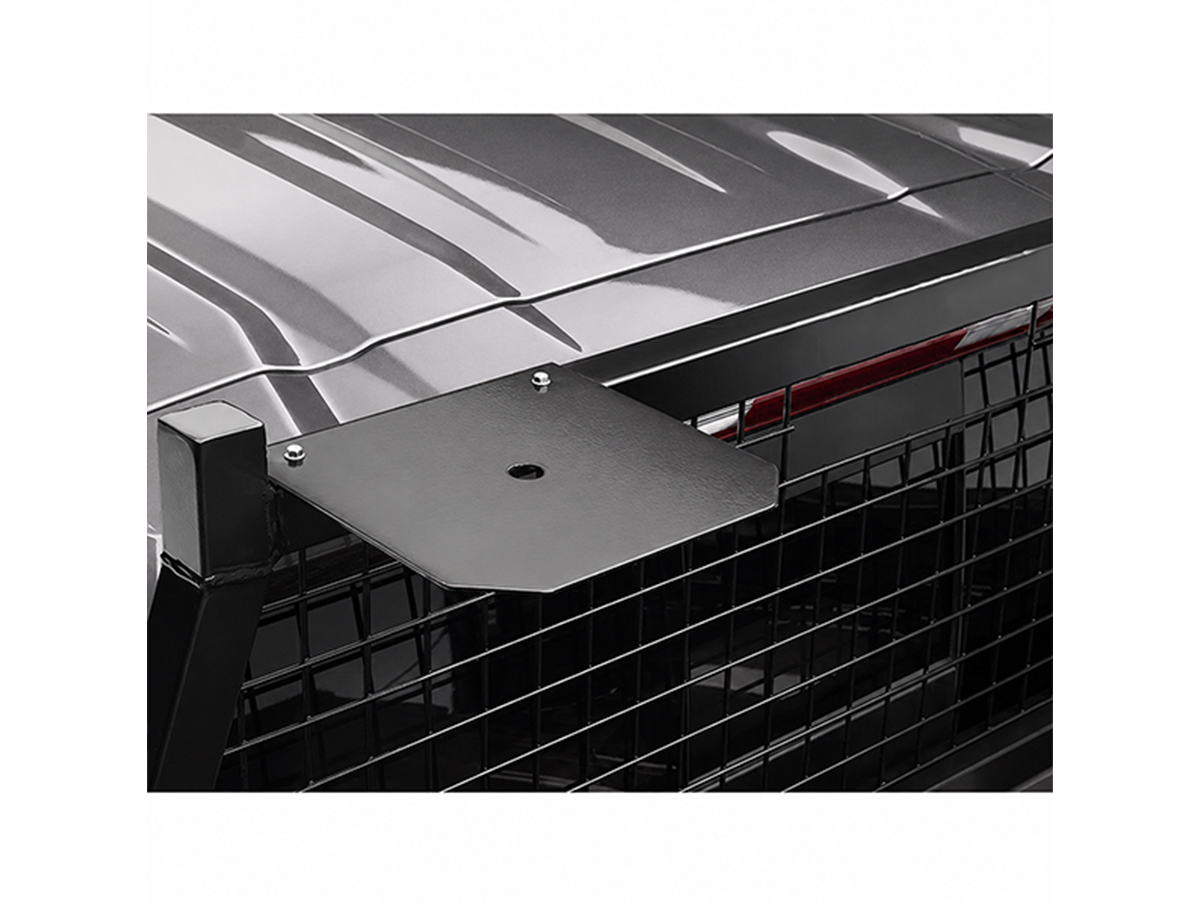 Safety Headache Rack Light Bracket – 10.5" x 11.5" Universal Light Bracket (Black)