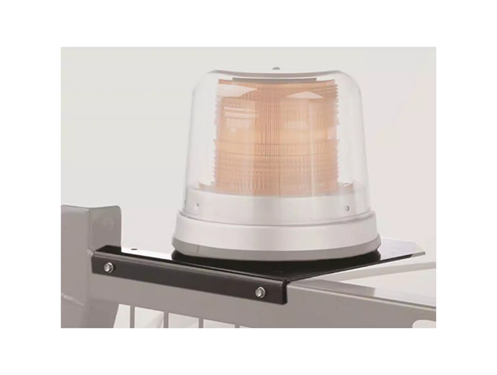 Safety Headache Rack Light Bracket – 10.5" x 11.5" Universal Light Bracket (Black)